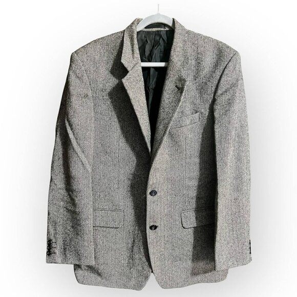 Vintage St Michael Marks & Spencer Wool Blazer | Herringbone Tweed | Size Medium - Picture 1 of 8